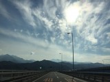 Distant view of Mt. Ishizuchi (Ehime, Japan)